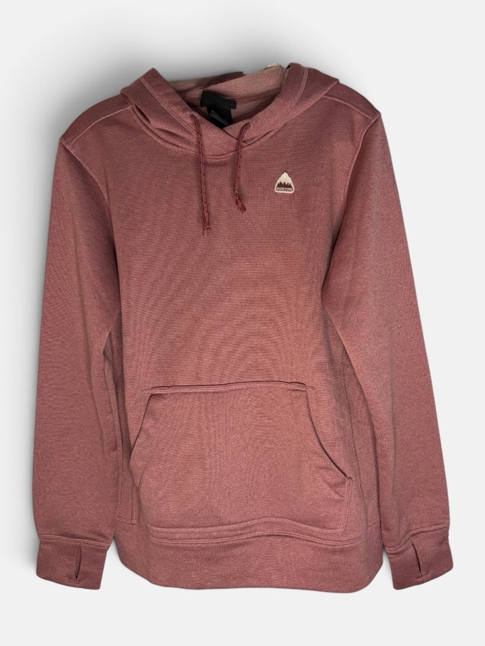 Burton Women’s S Dusty Rose Pullover Hoodie Mountain Logo Thumbholes